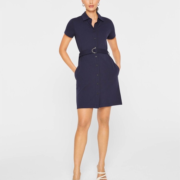 Ponte Knit Dress - New With Tags - NEVER WORN - 410 Navy - Picture 1 of 4